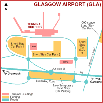 Map of Glasgow Airport