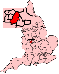 Birmingham England map