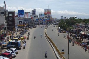 a throughfare in Coimbatore