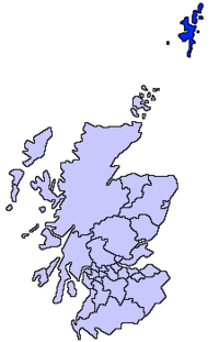 Shetland Islands Scotland map